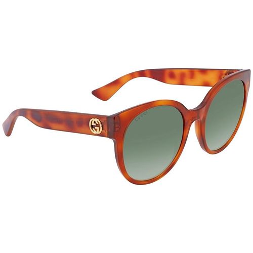 Kính Mát Gucci Green Shaded Oval Ladies Sunglasses GG0035S 012 54